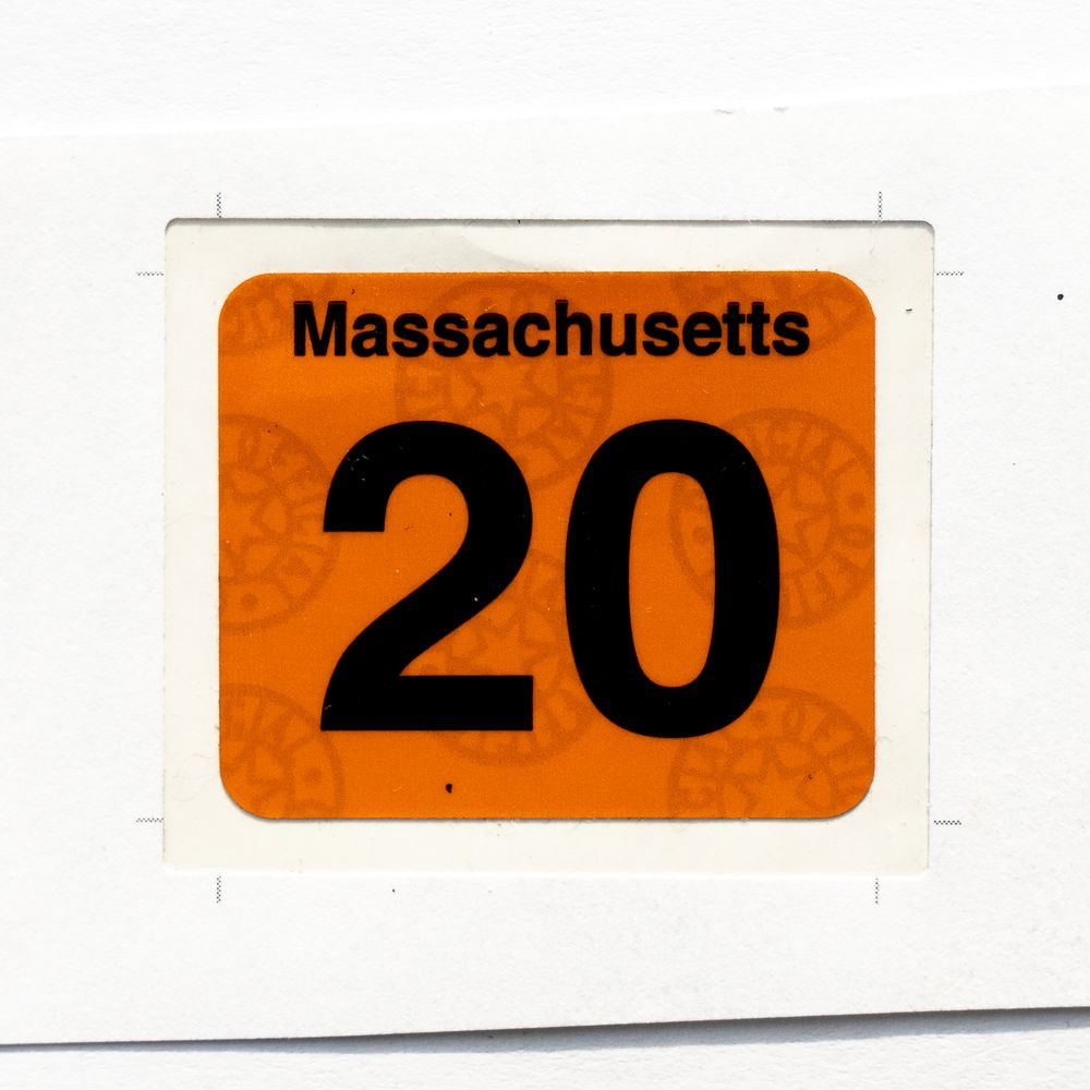 Наклейка Массачусетс 2020 